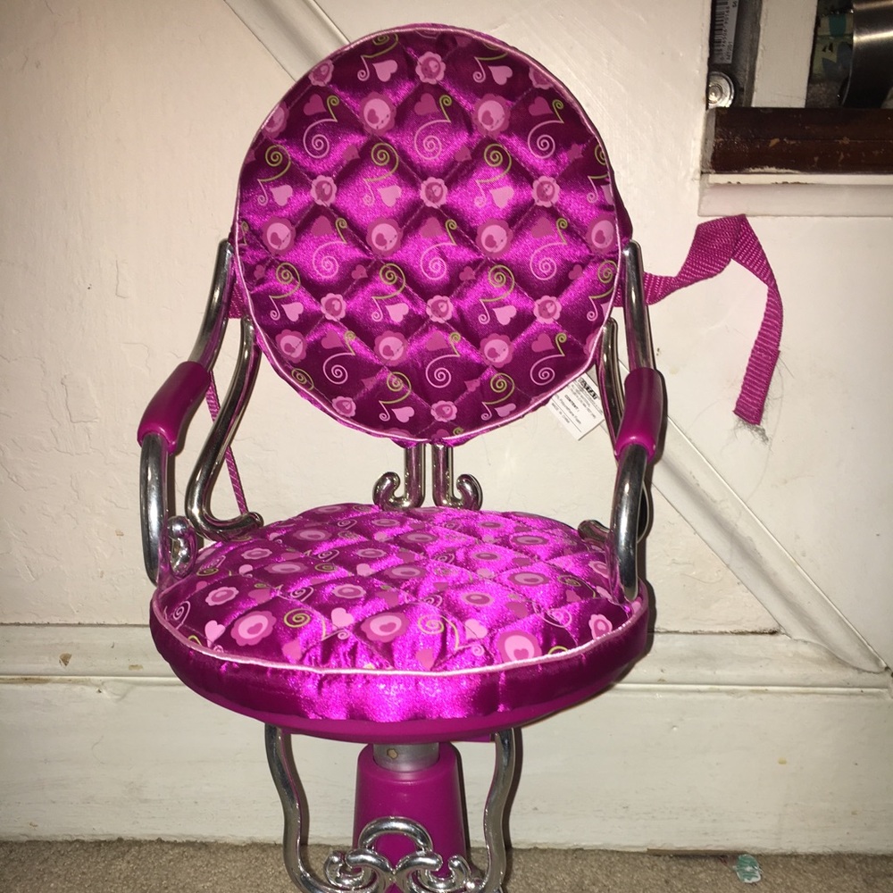 American girl hair dresser chair